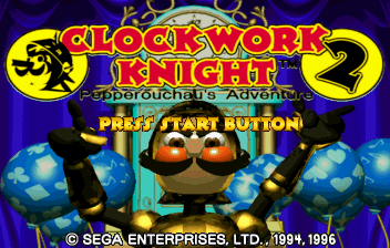Clockwork Knight 2 Title Screen